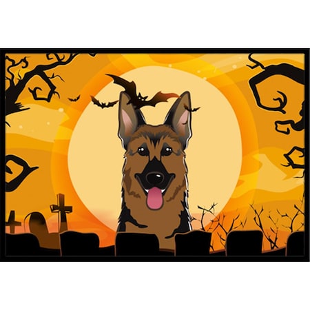 Jensendistributionservices Halloween German Shepherd Indoor & Outdoor Mat; 24 x 36 in. MI951317